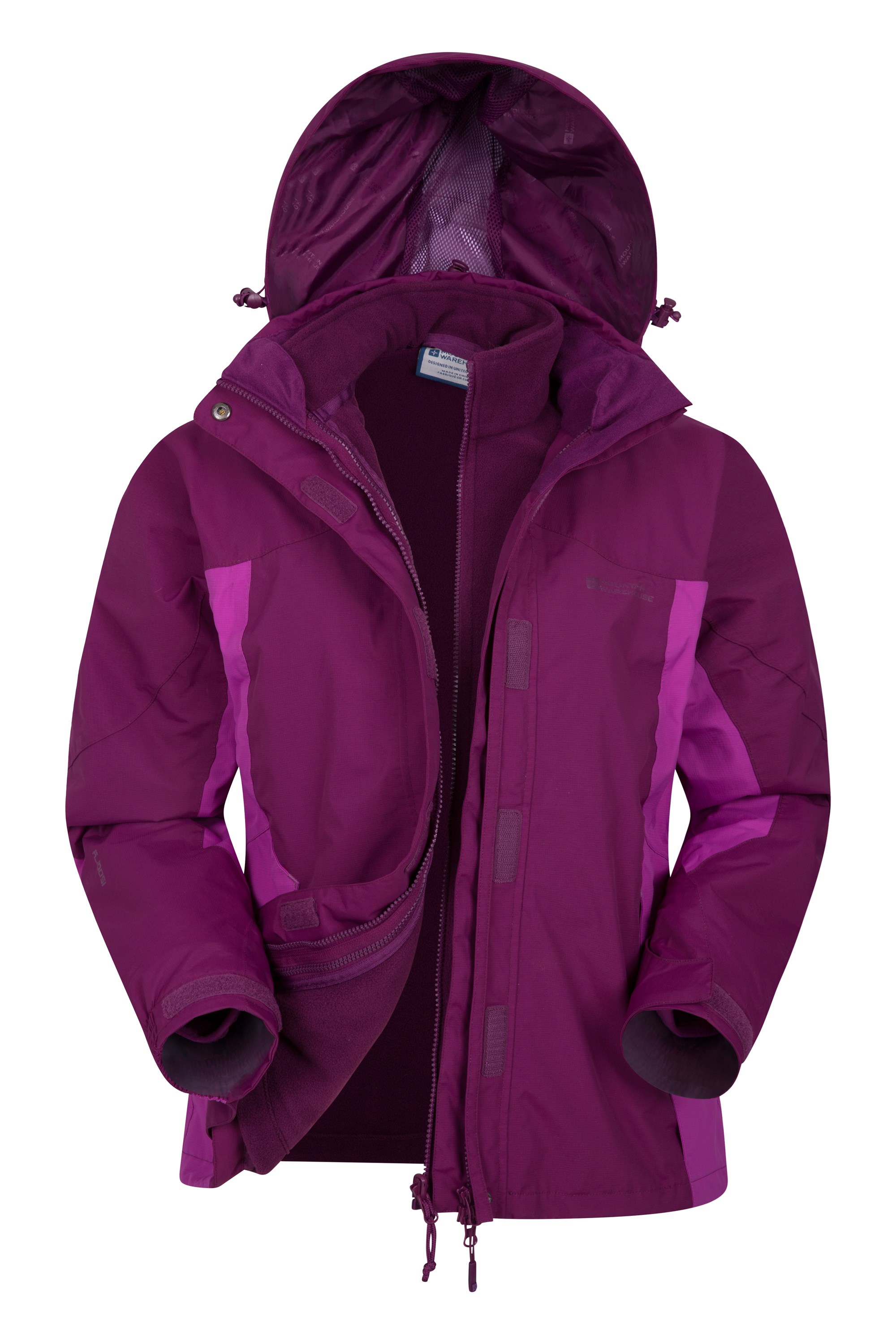 Storm 3 in 1 Womens Waterproof Jacket | Mountain Warehouse GB