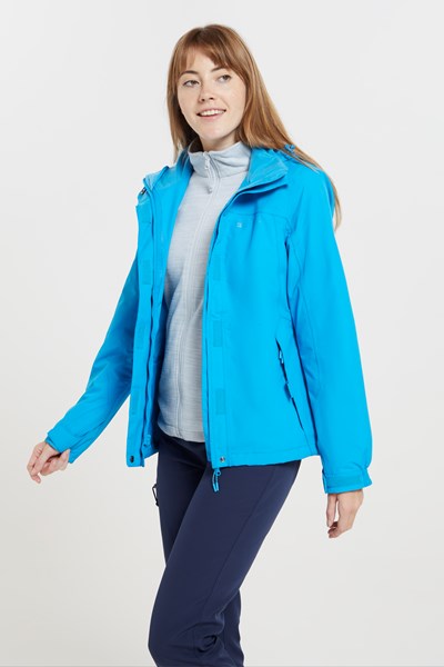 Storm 3 in 1 Womens Waterproof Jacket - Blue