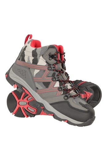 Oscar Kids Walking Boots Camouflage