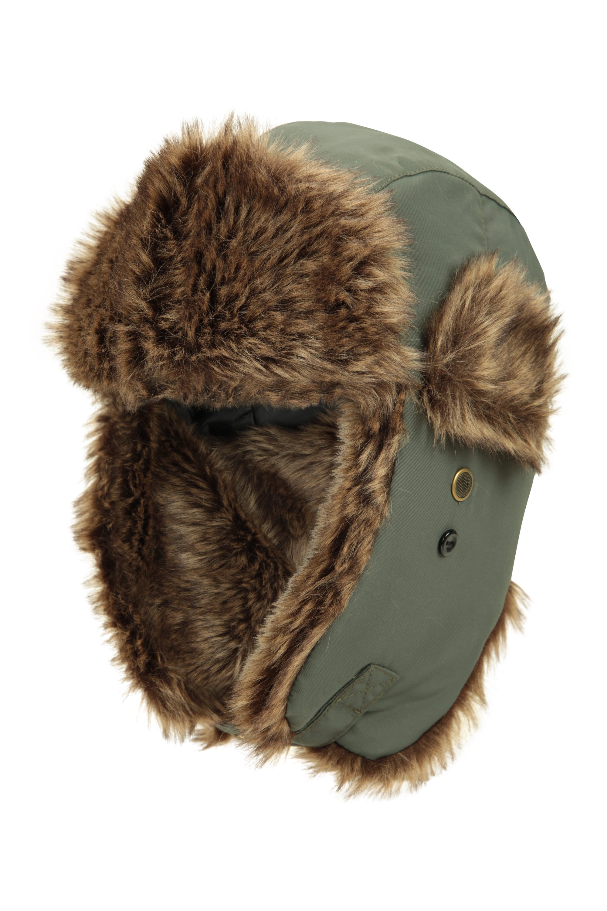 Winter Trapper Hat for Men Women Russian Faux Fur Ushanka Aviator Bomber  Hat Mens Trapper Hat with Ear Flaps Climbing Hiking Brown-3 Large-X-Large