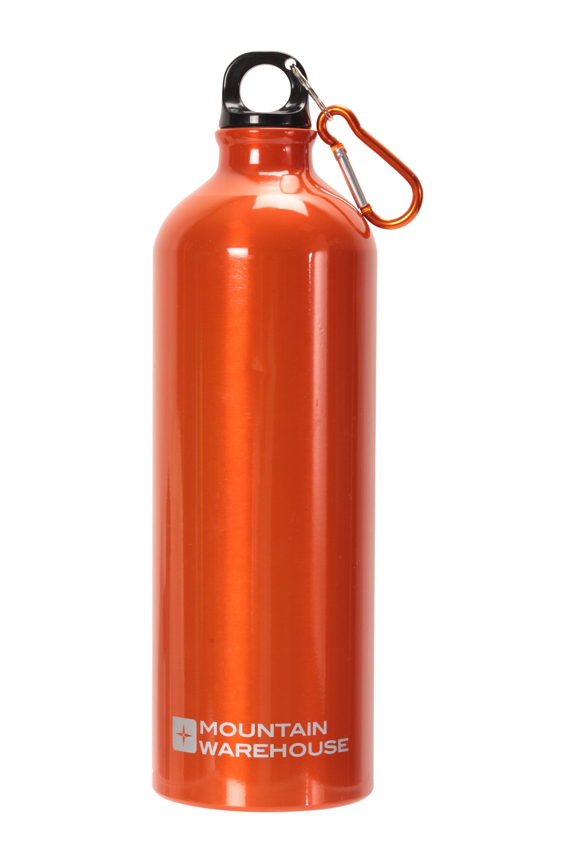 Mountain Warehouse 1L Metallic Bottle Water Bottle with Carabiner