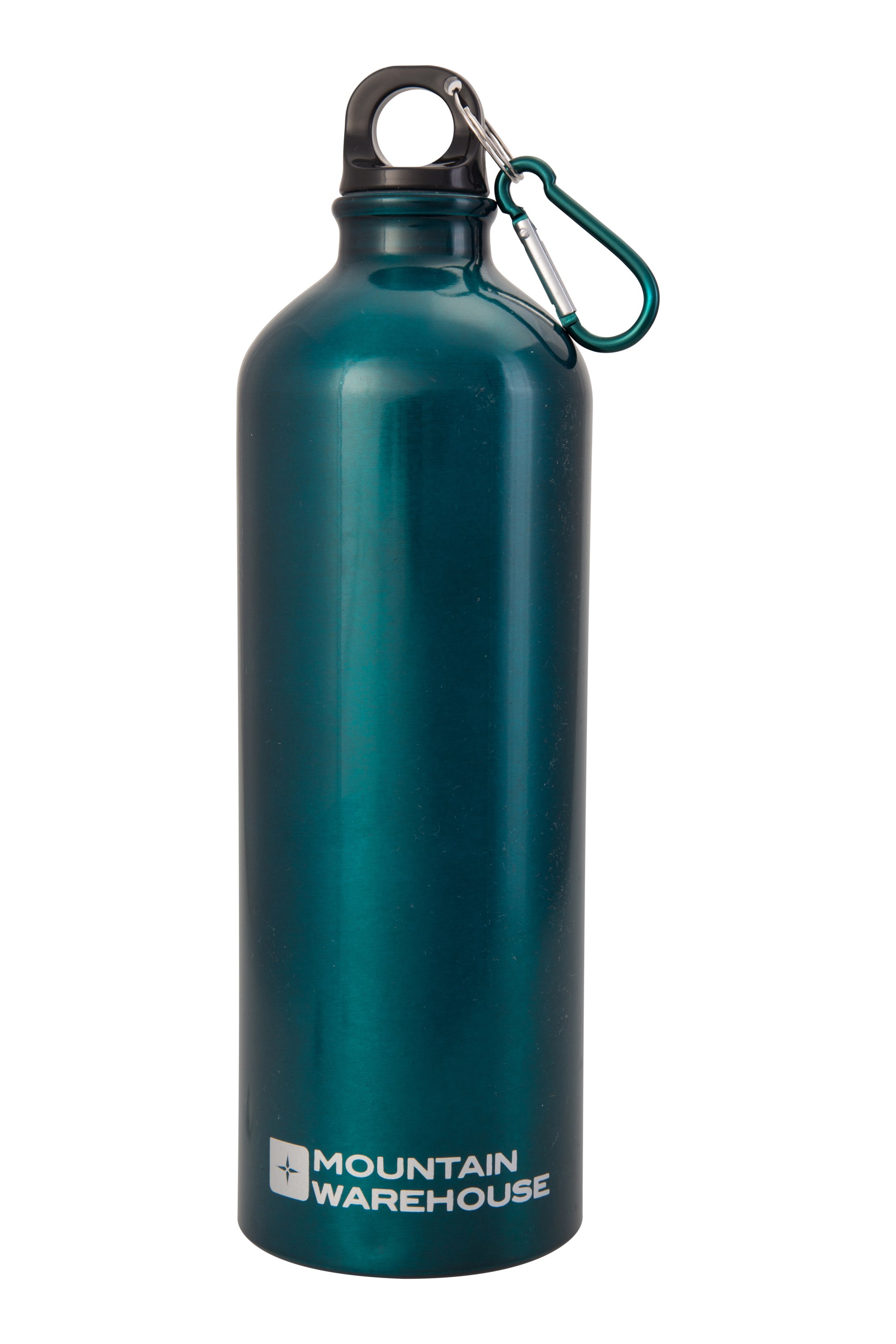 Mountain Warehouse Metall-Flasche mit Karabiner 1-l-Trinkflasche mit 
