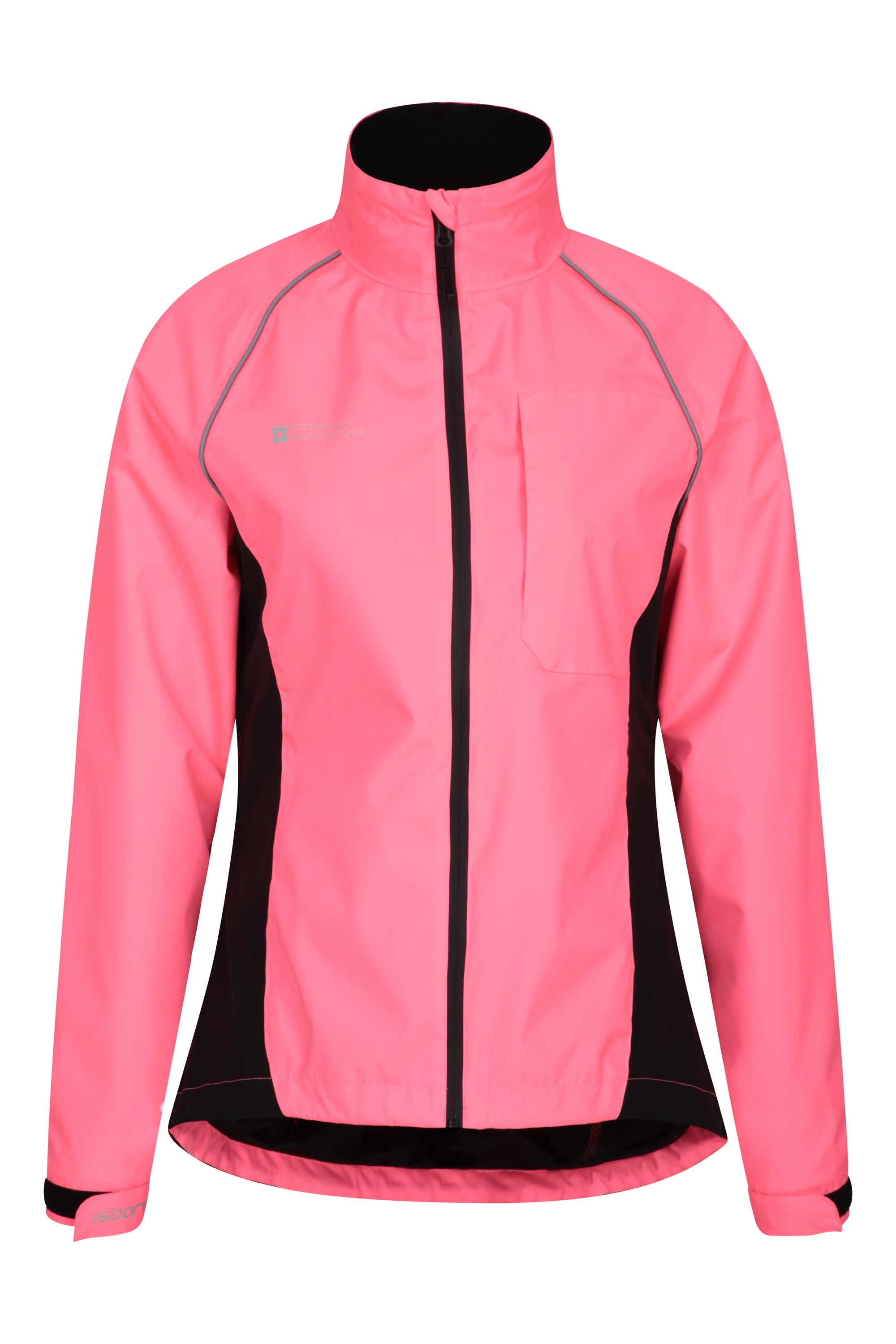 women's reflective waterproof running jacket