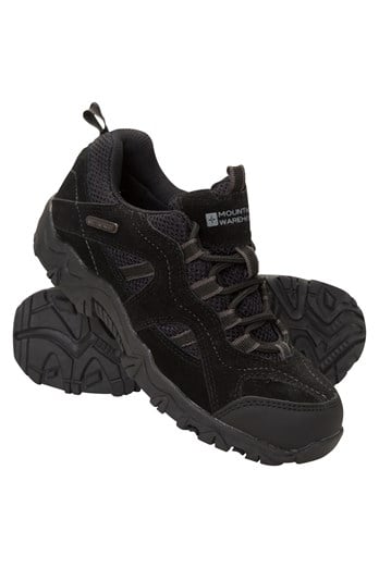 Stampede Kids Waterproof Walking Shoes  Black