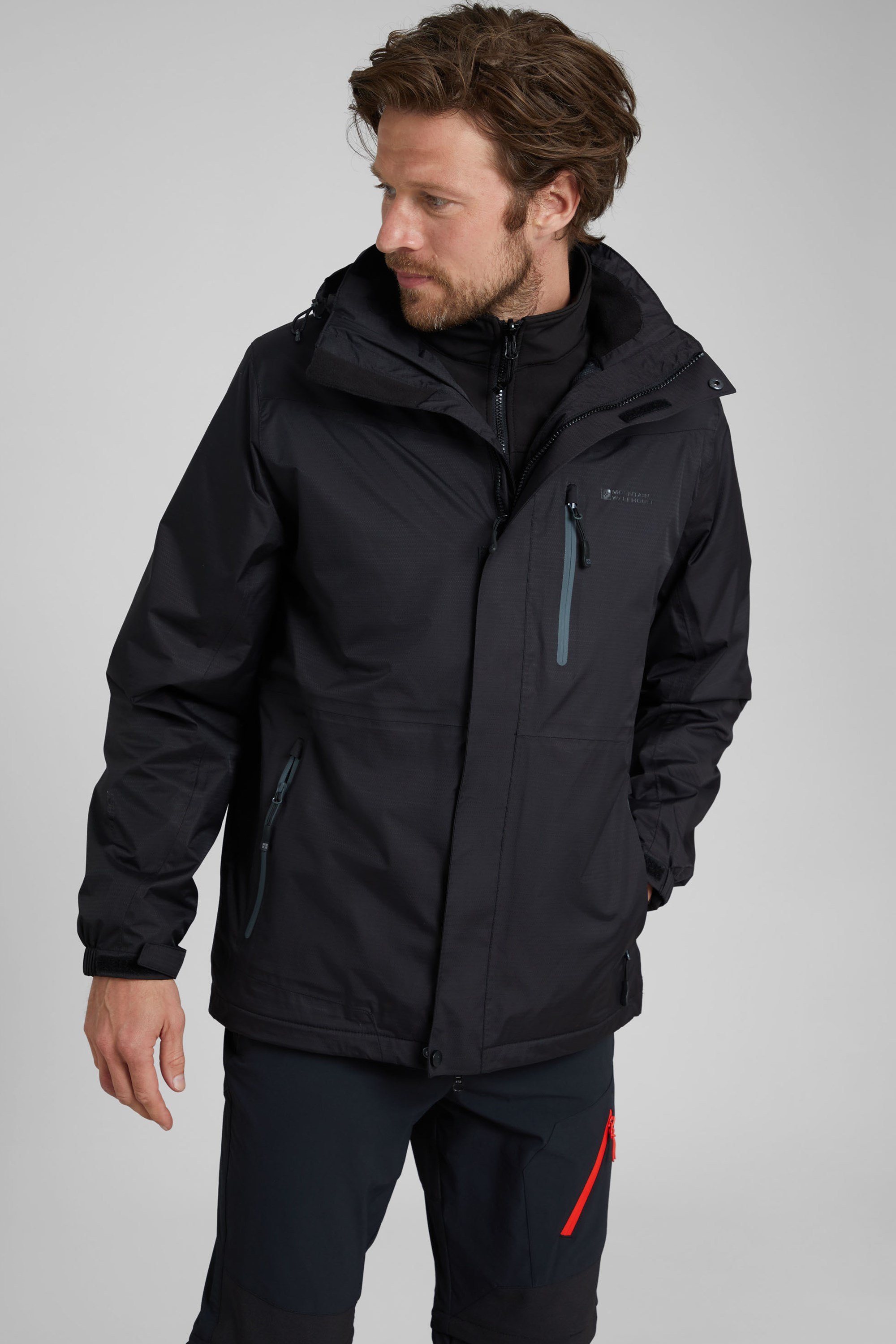 Bracken Extreme Mens 3 In 1 Waterproof Jacket