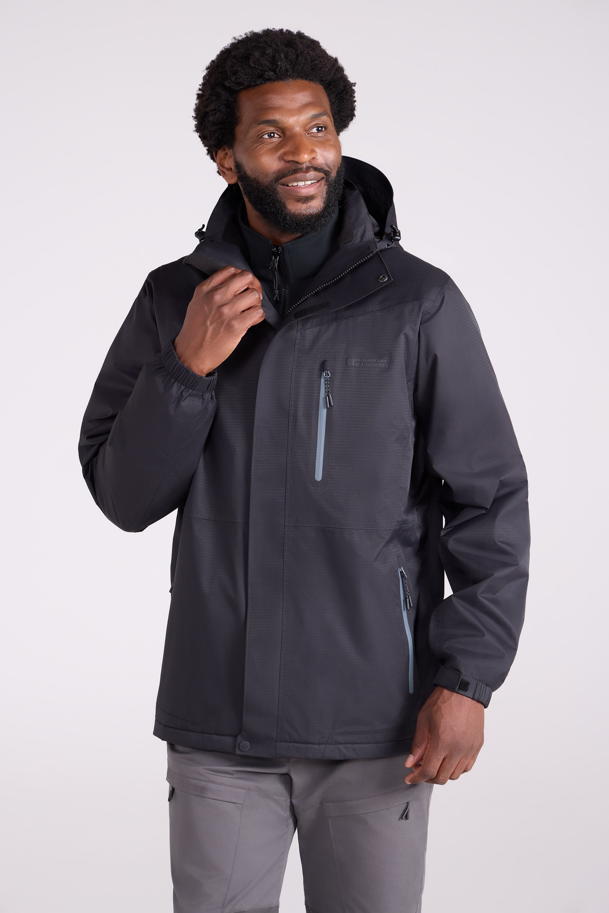 MOUNTAIN WAREHOUSE EXTREME ウェア Bracken Extreme Mens 3 In 1 Waterproof Jacket | Mountain