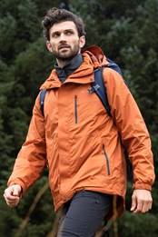 Bracken Extreme 3 in 1 Mens Waterproof Jacket Burnt Orange