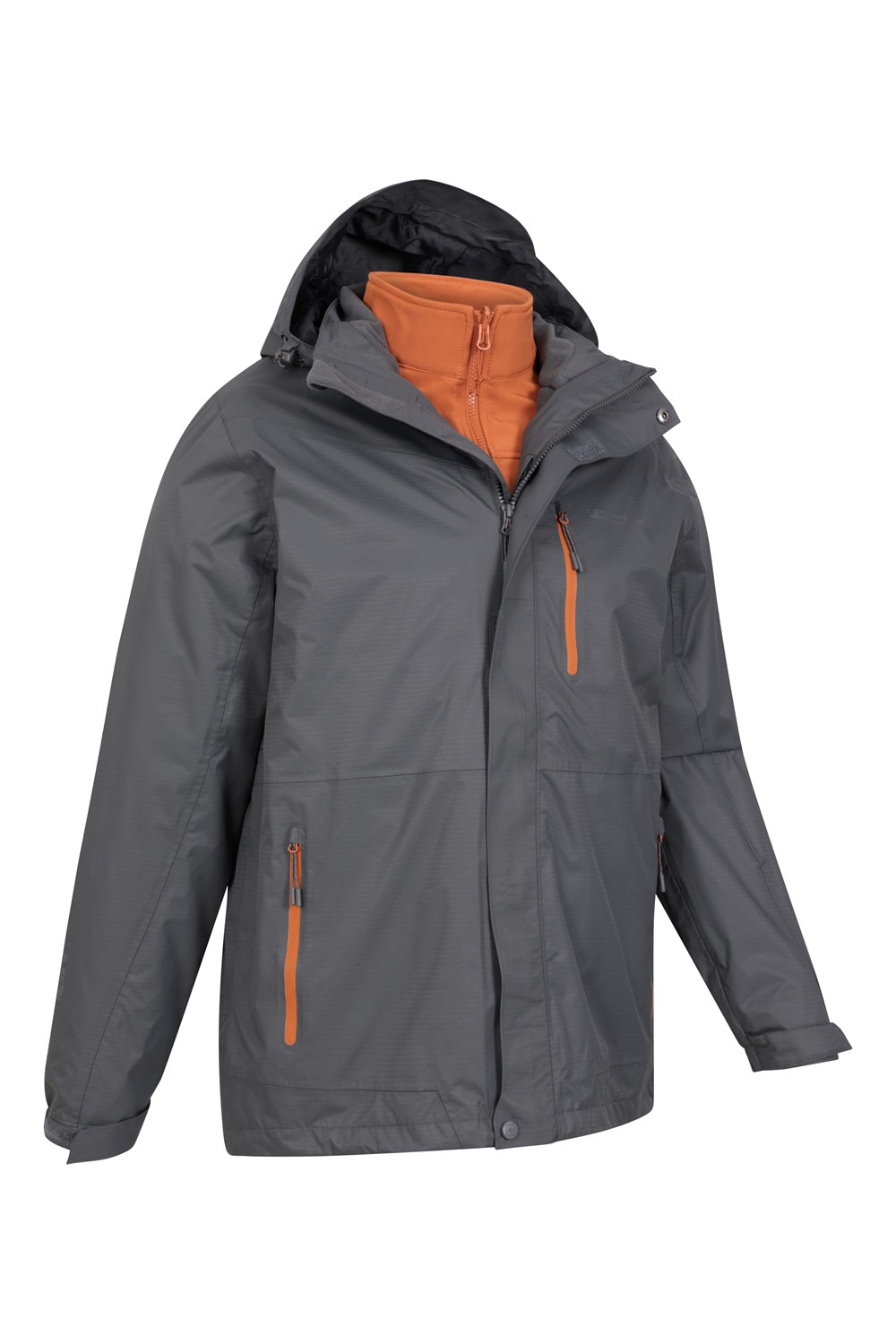 Mountain Warehouse Mens 3 in 1 Waterproof Jacket Rain Coat Softshell Inner - Picture 44 of 103