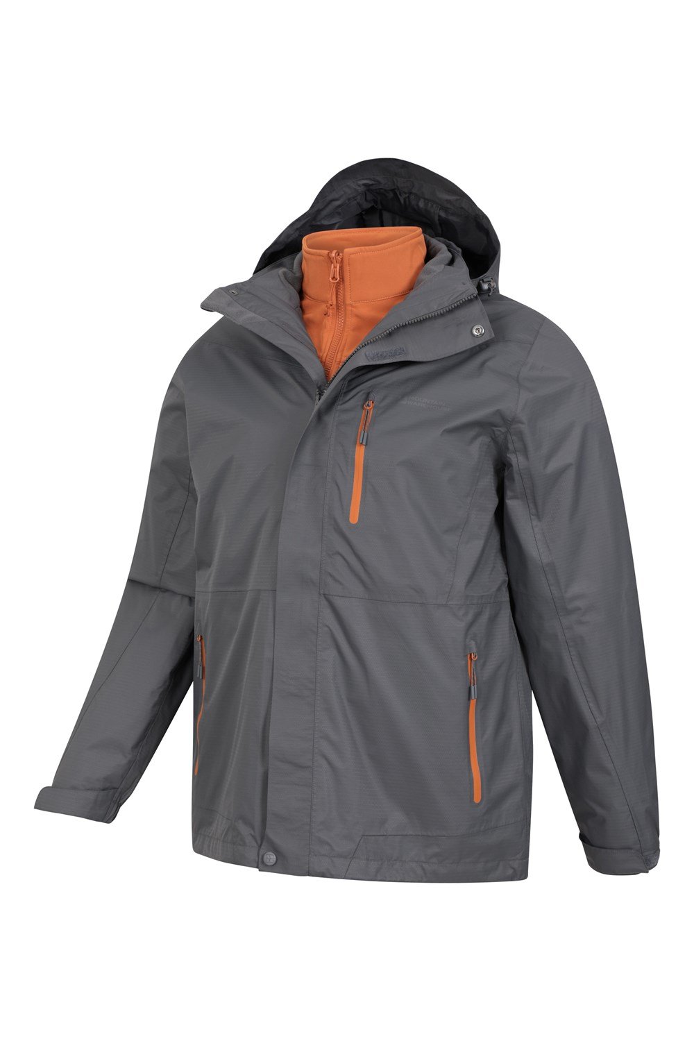 Mountain Warehouse Mens 3 in 1 Waterproof Jacket Rain Coat Softshell Inner - Picture 46 of 103