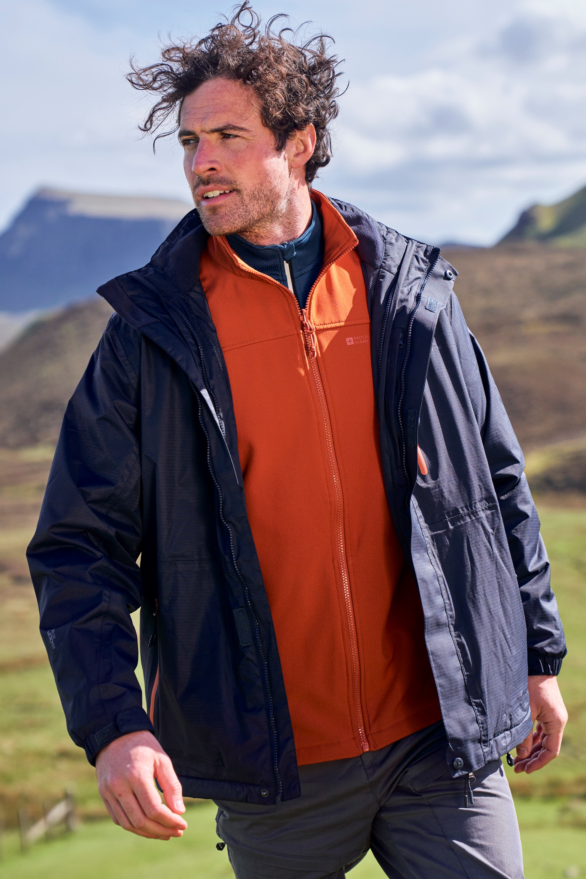 Mountain Warehouse Water in Orange for Men Mens Clothing Coats Parka coats 