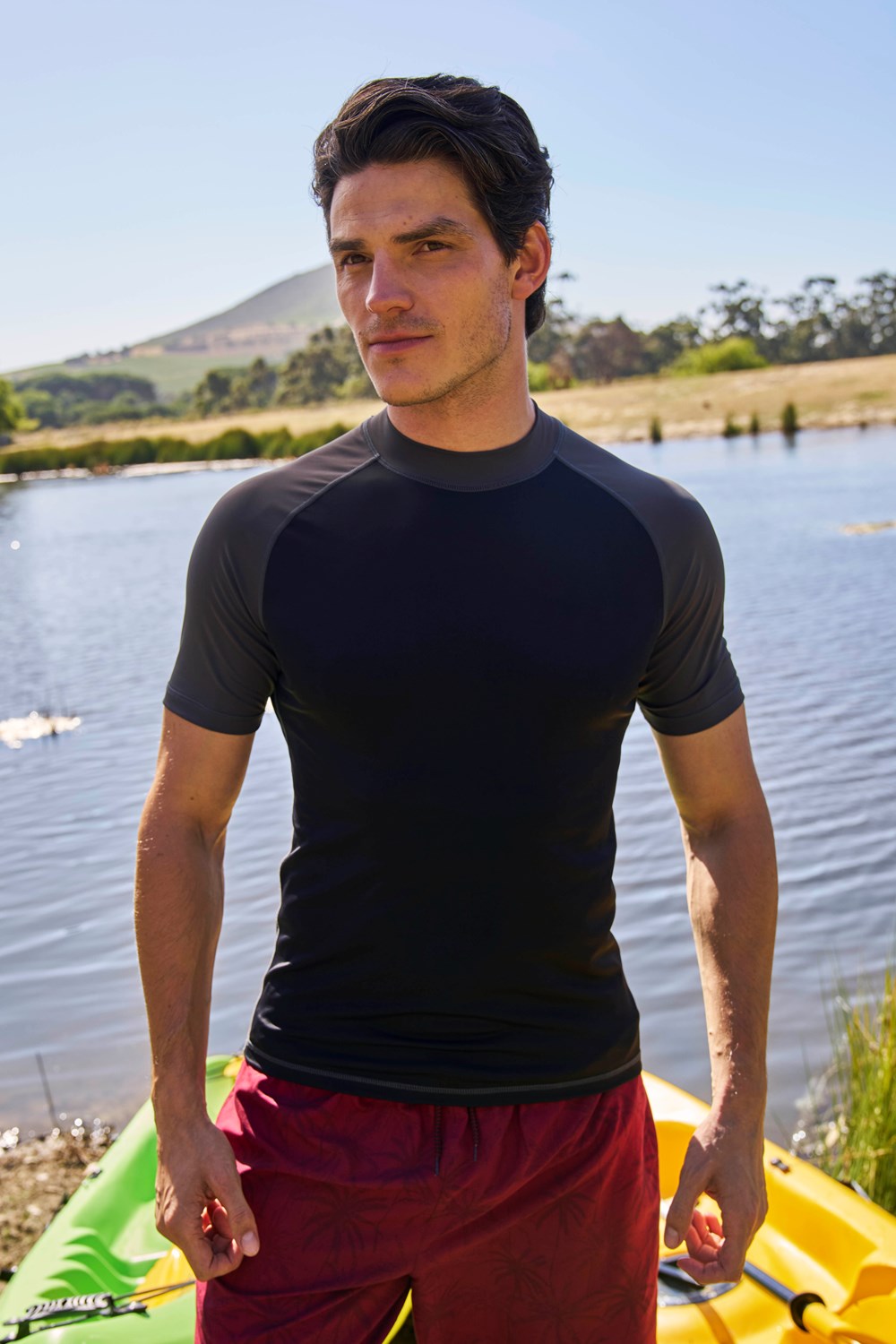 Mountain Warehouse Mens UV Rash Vest Guard Stretch Swim Top Flat Seams Rashie - Picture 72 of 154