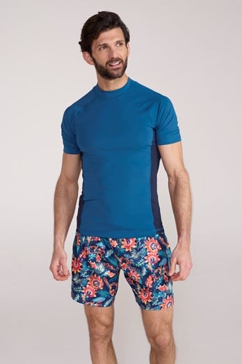 Herren UV Rashguard Blau Indigo