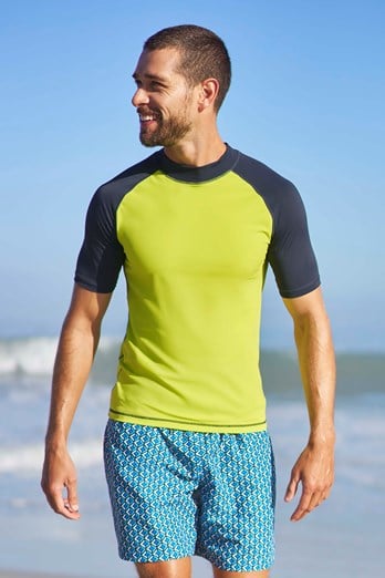 Herren UV Rashguard Gelb