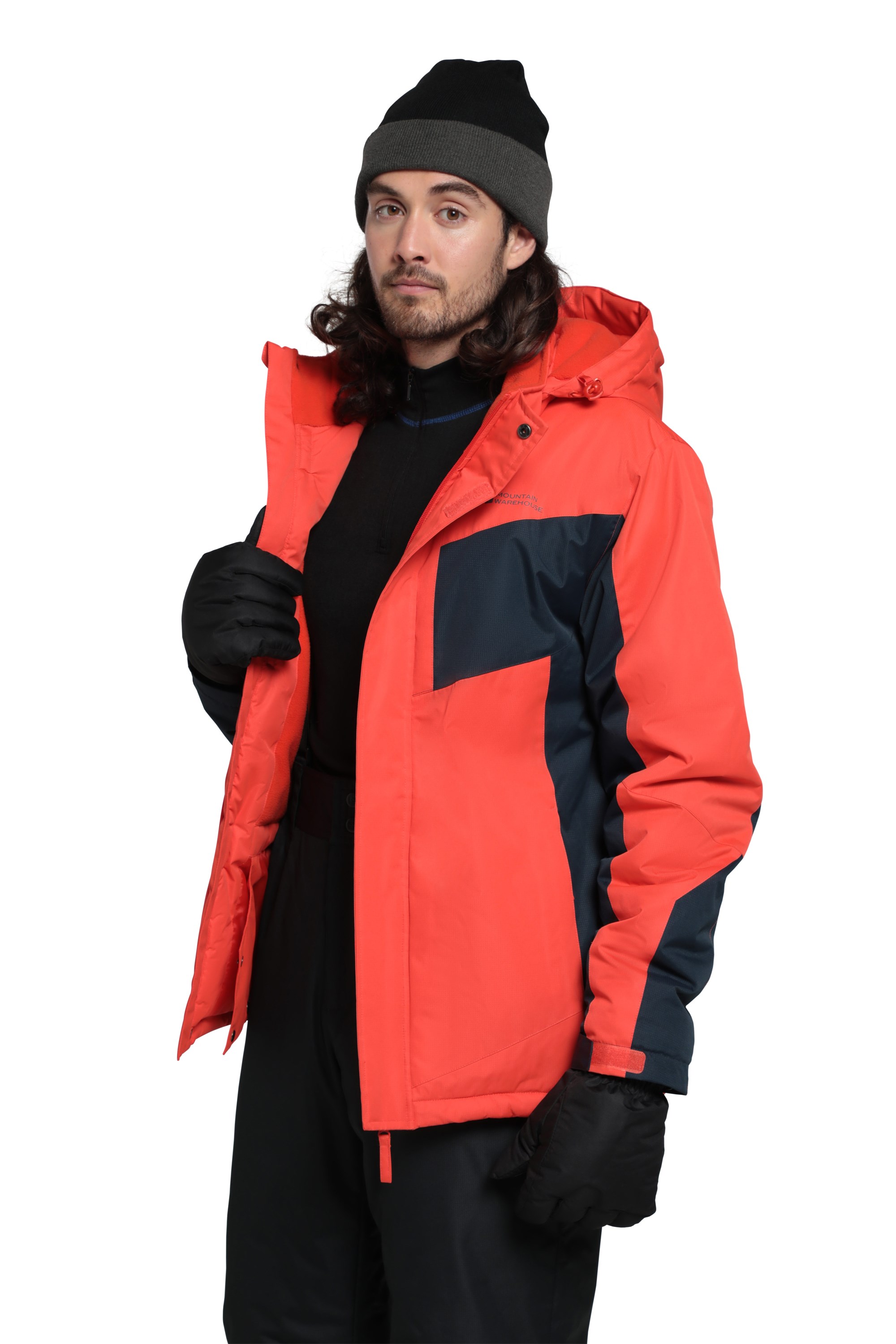 mens light blue ski jacket