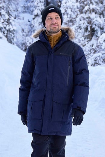 Antarctic Extreme Waterproof Mens Down Jacket Dark Blue