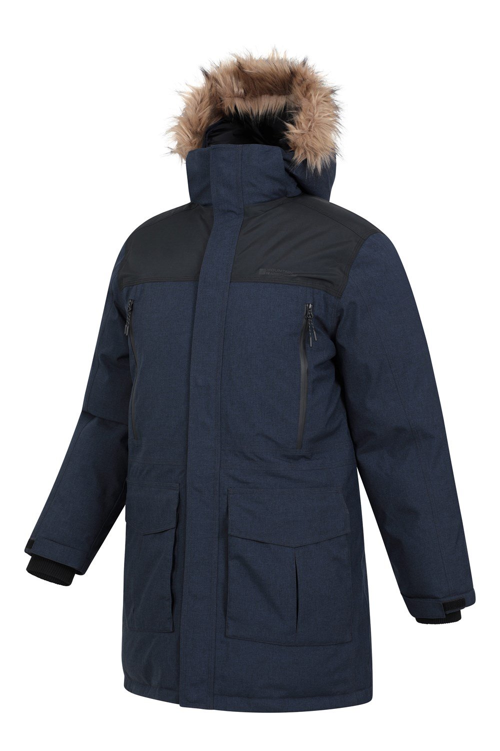 Mountain Warehouse Mens Waterproof Down Parka Jacket Winter Rain Coat ...