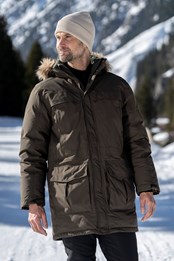 Antarctic Extreme Waterproof Mens Down Jacket Dark Khaki