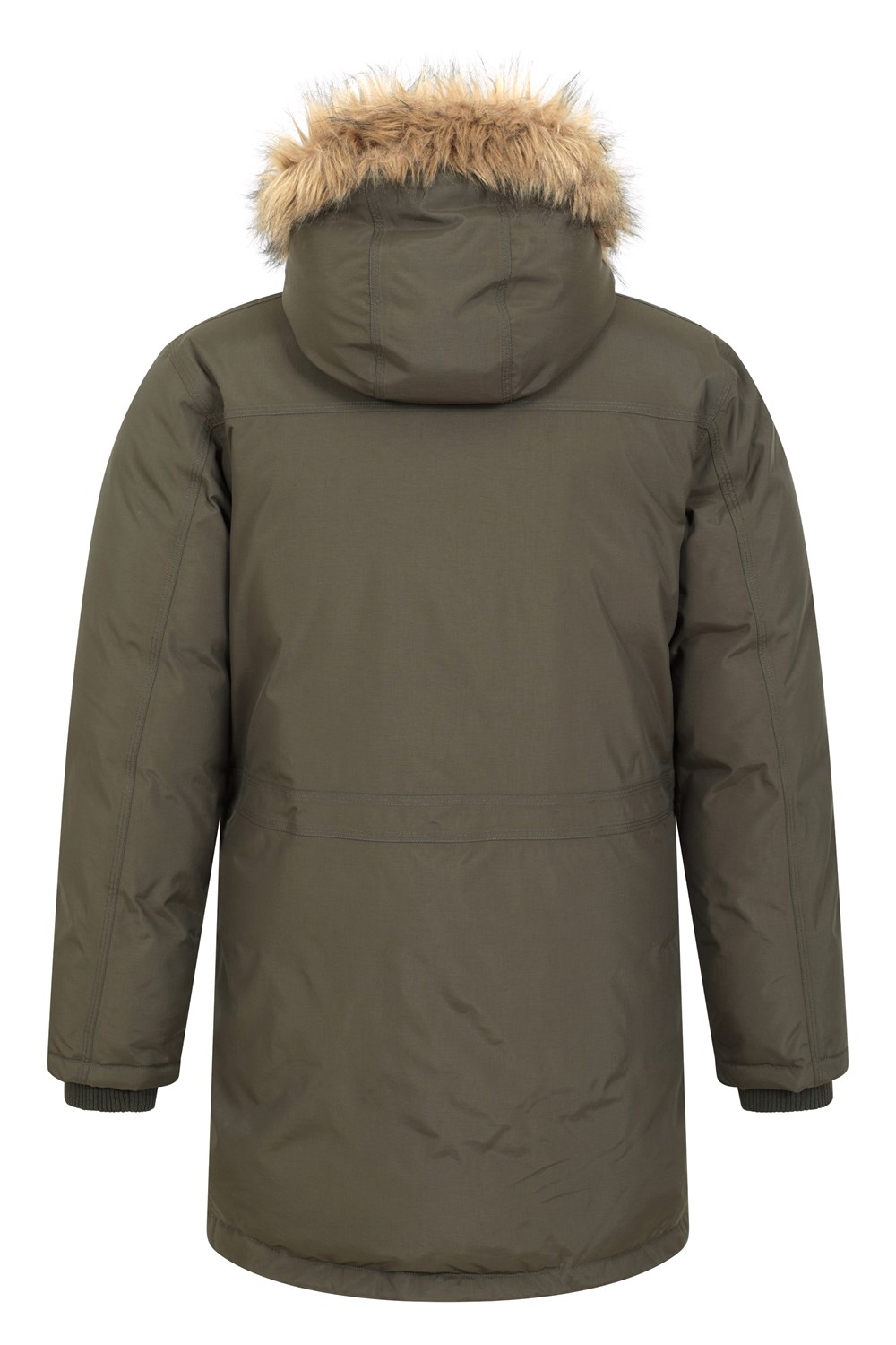 Mountain Warehouse Mens Waterproof Down Parka Jacket Winter Fur Hooded Rain Coat - Picture 35 of 58