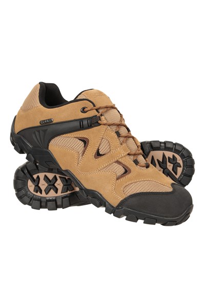 Curlew Mens Waterproof Walking Shoes - Beige