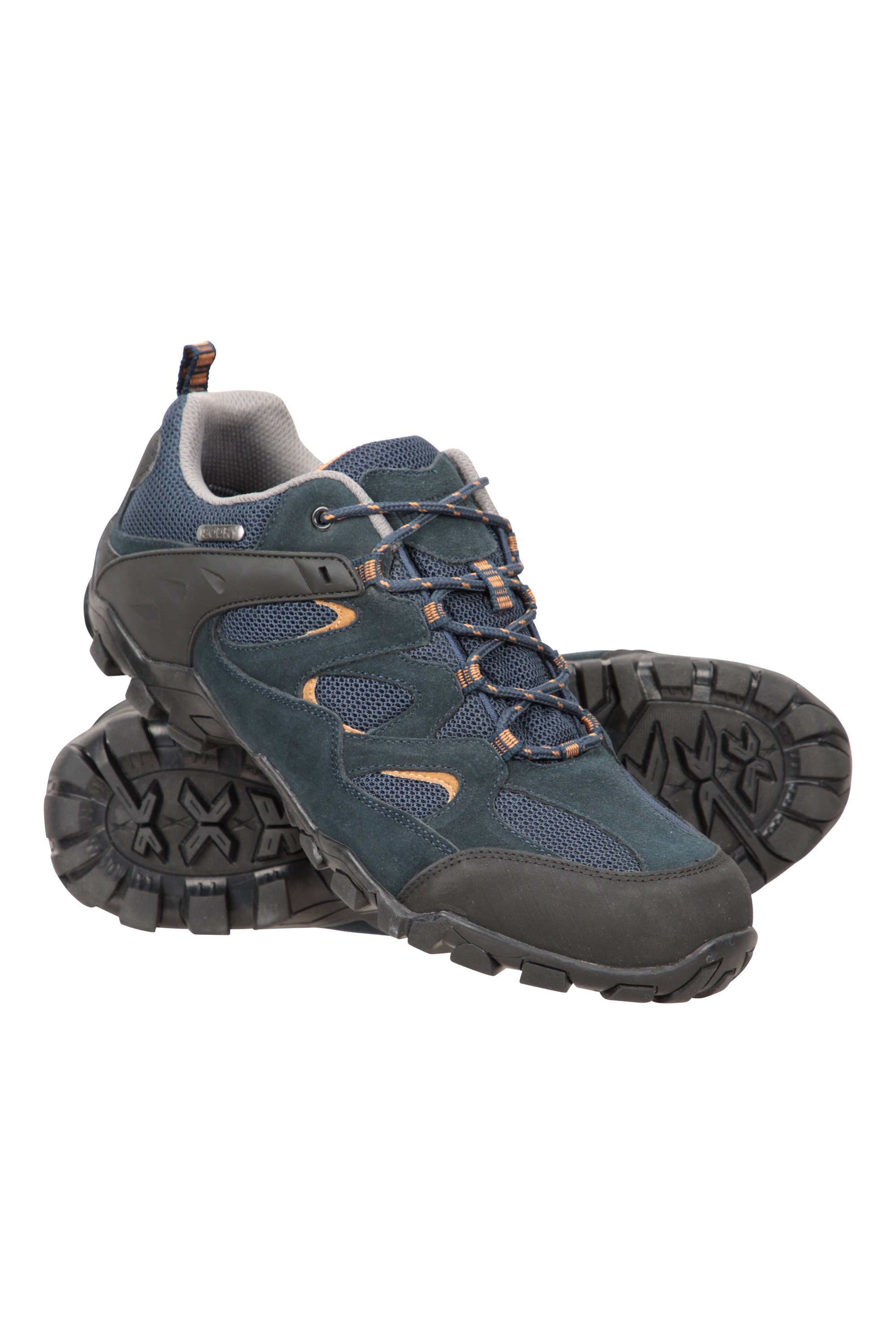 Mountain Warehouse Outdoor Mens Walking Shoes Suede Hiking Shoes Navy 8 M US Men 