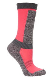 Merino Technical Kids Ski Socks Bright Pink