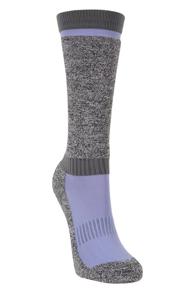 Extreme Kids Thermal Merino Knee Length Ski Socks - Light Purple
