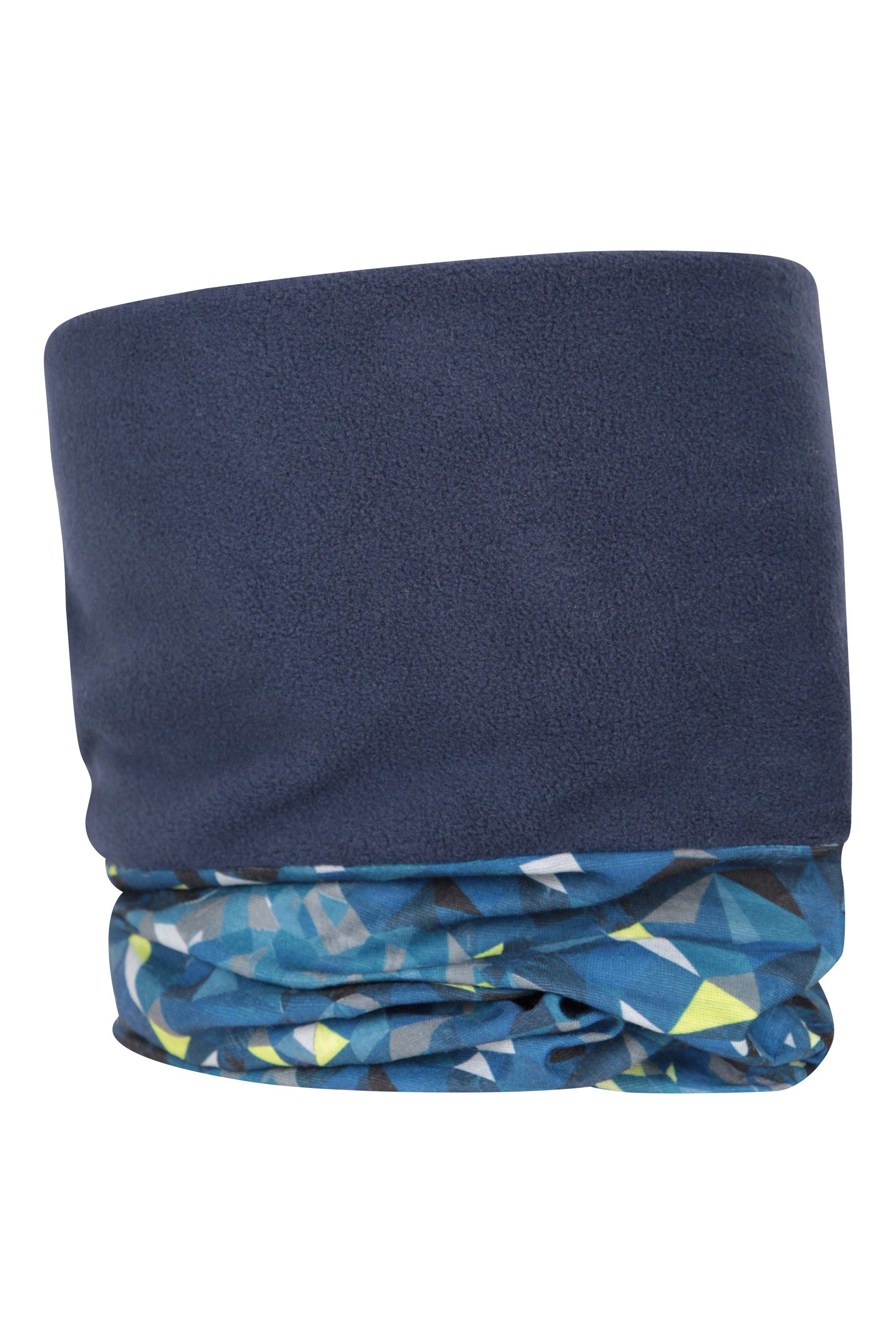 Patterned Mens Multifunctional Polar Fleece Headtube - Dark Blue