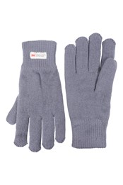 Thinsulate Mens Knitted Gloves Blue