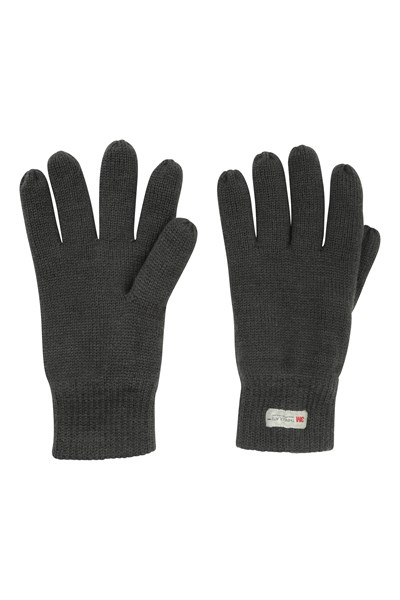 Thinsulate Mens Knitted Gloves - Grey