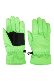 Kids Ski Gloves Lime