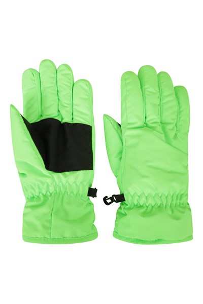 Kids Ski Gloves - Green