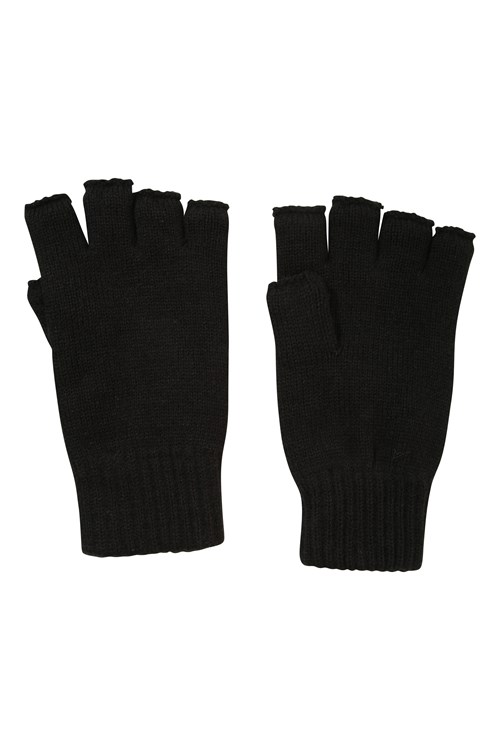 Thinsulate Lined Knitted Gloves Fingerless Mitts Thermal Winter