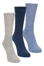 Outdoor Sock 3 Pack Bright Blue