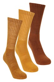 Outdoor Sock 3-Pack Mustard