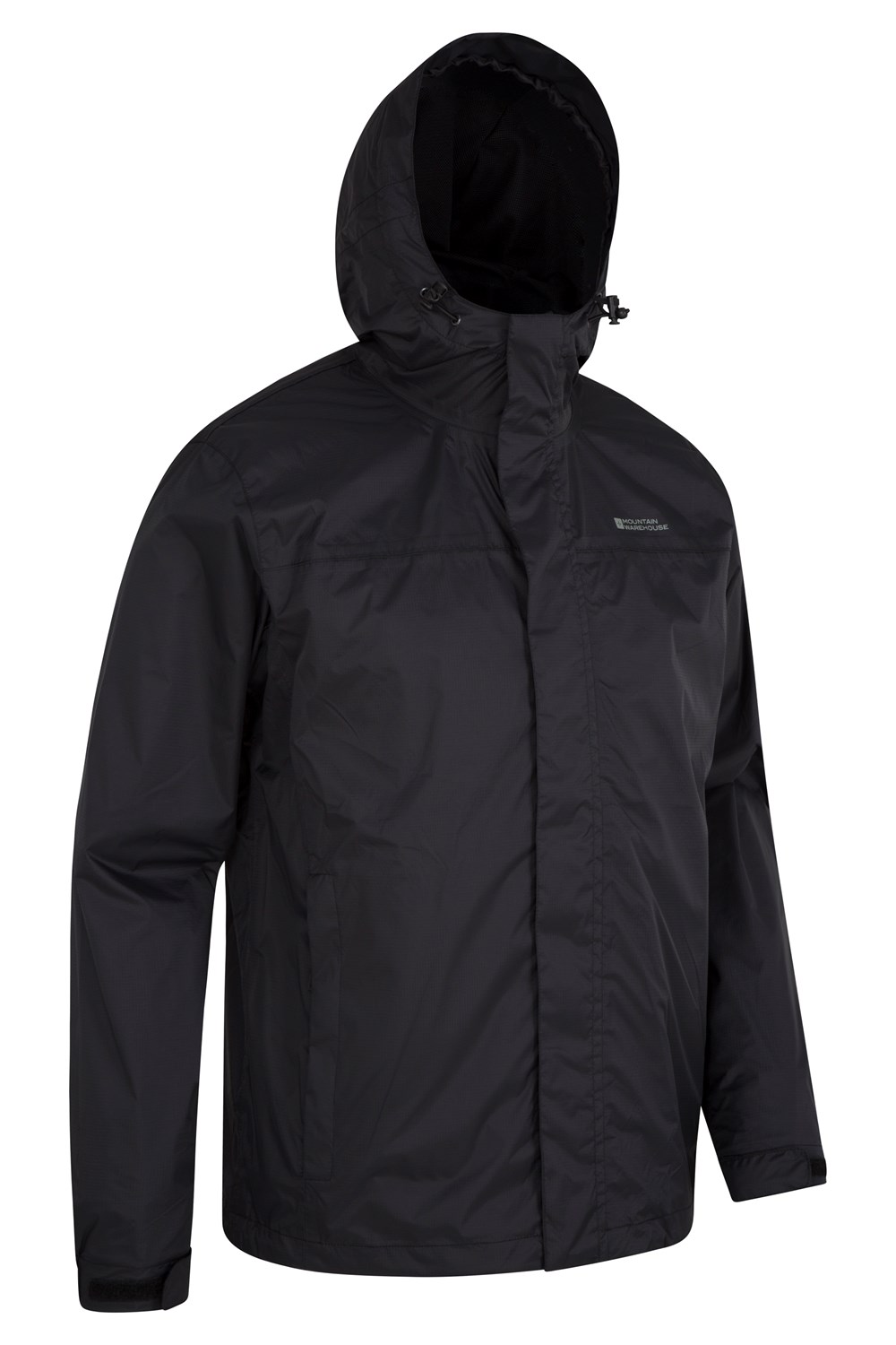 Mountain Warehouse Mens Waterproof Jacket Lightweight Zip Pockets ...