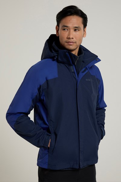 Gust Waterproof Mens Jacket - Navy