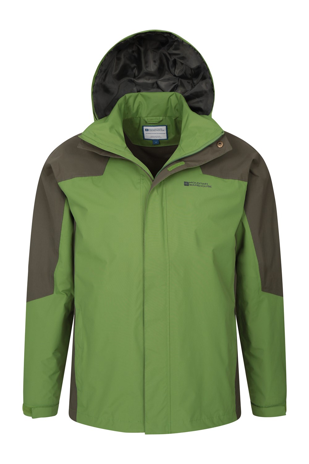 Mountain Warehouse Mens Waterproof Jacket with Taped Seams and Mesh ...