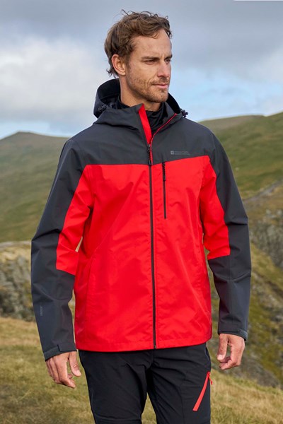 Brisk Extreme Mens Waterproof Jacket - Red