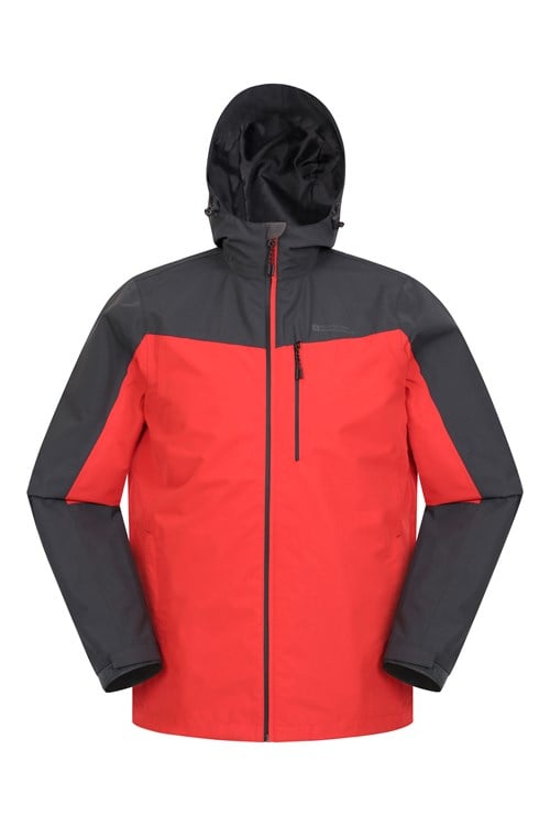 Mountain Warehouse Brisk Extreme Mens Waterproof Jacket - Red | Size XXL