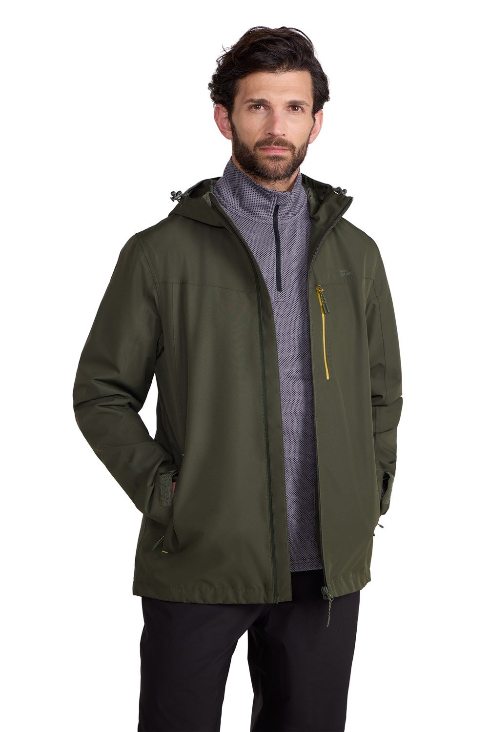 Mountain Warehouse Brisk Extreme Mens Waterproof Jacket Taped Seams Coat Cagoule - Picture 47 of 78