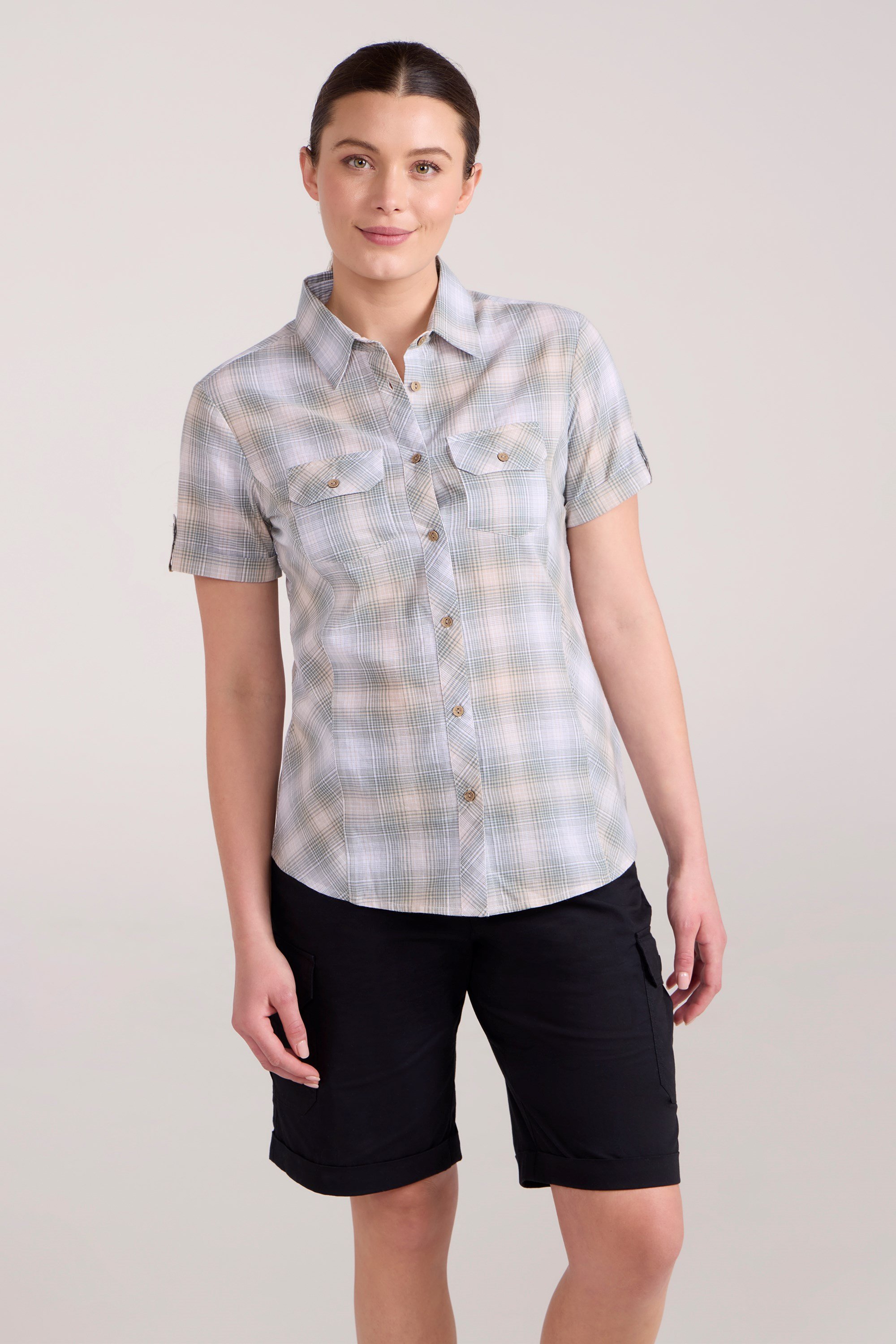 Holiday Womens Cotton Shirt - Green