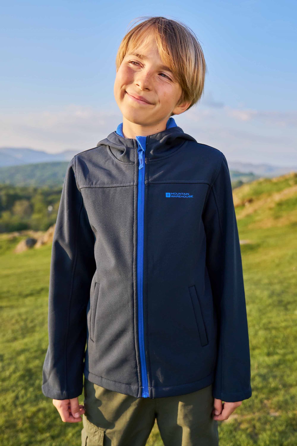 Mountain Warehouse Kids Softshell Jacket Hooded Fleece Lined Boys Girls Coat - Picture 156 of 240
