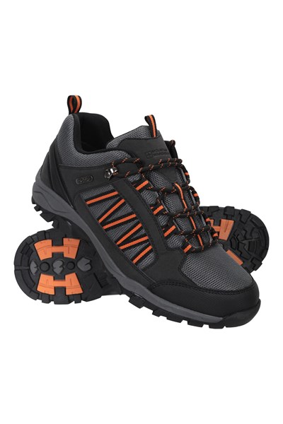 Path Waterproof Mens Walking Shoes - Black