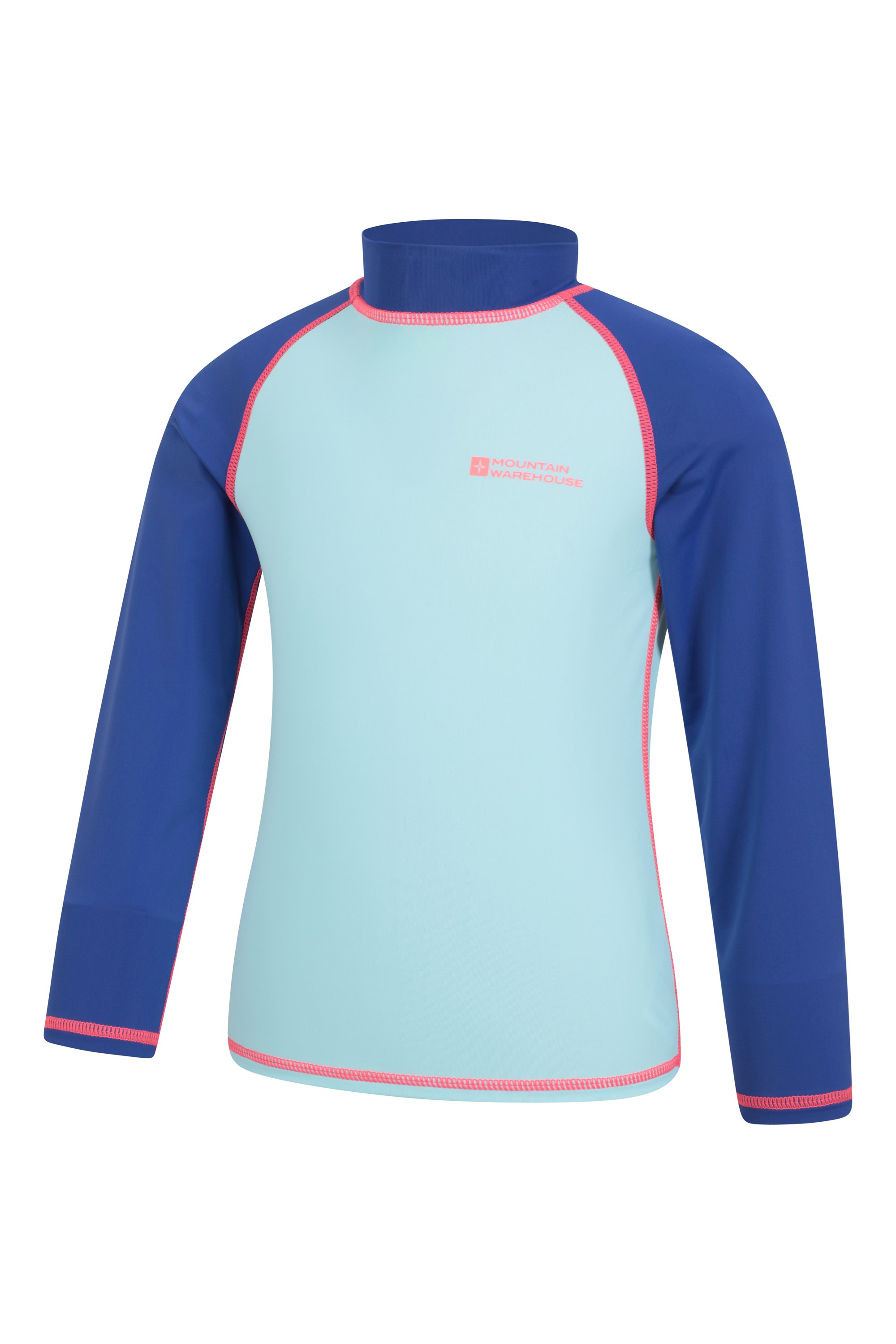 Dropship Blue Color Block Zipper Long Sleeve Rash Guard Swimwear to Sell  Online at a Lower Price
