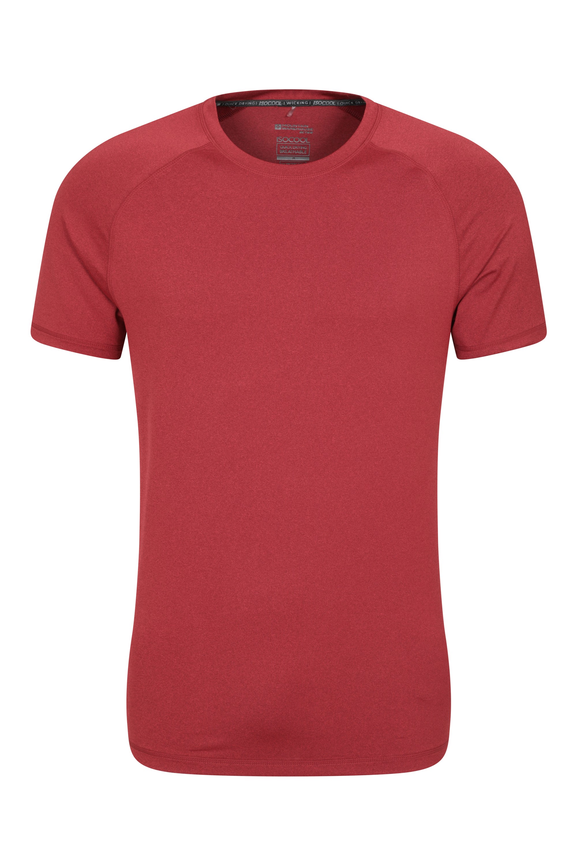 Mountain Warehouse Agra Mens Melange T Shirt Red