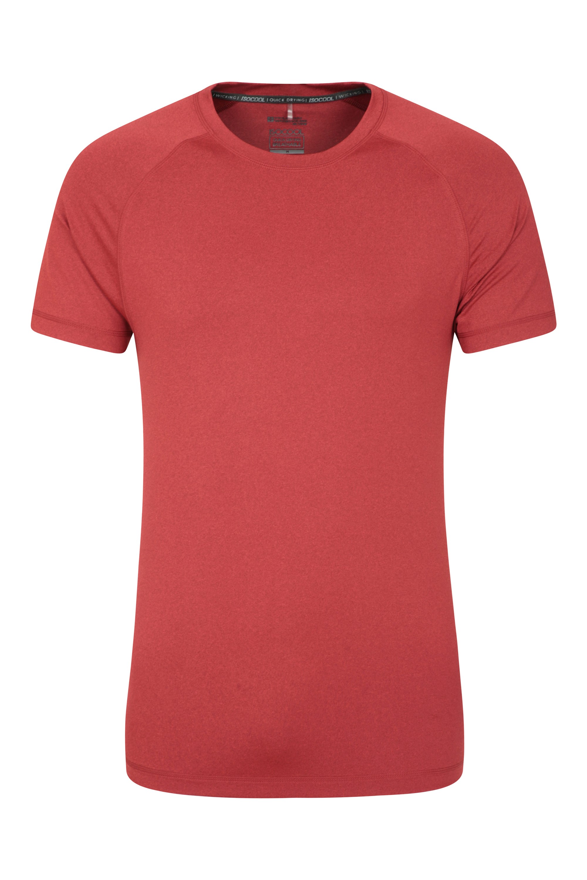 Agra Mens Melange T-Shirt - Red