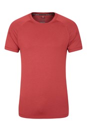 Męski T-shirt Agra Melange Czerwony