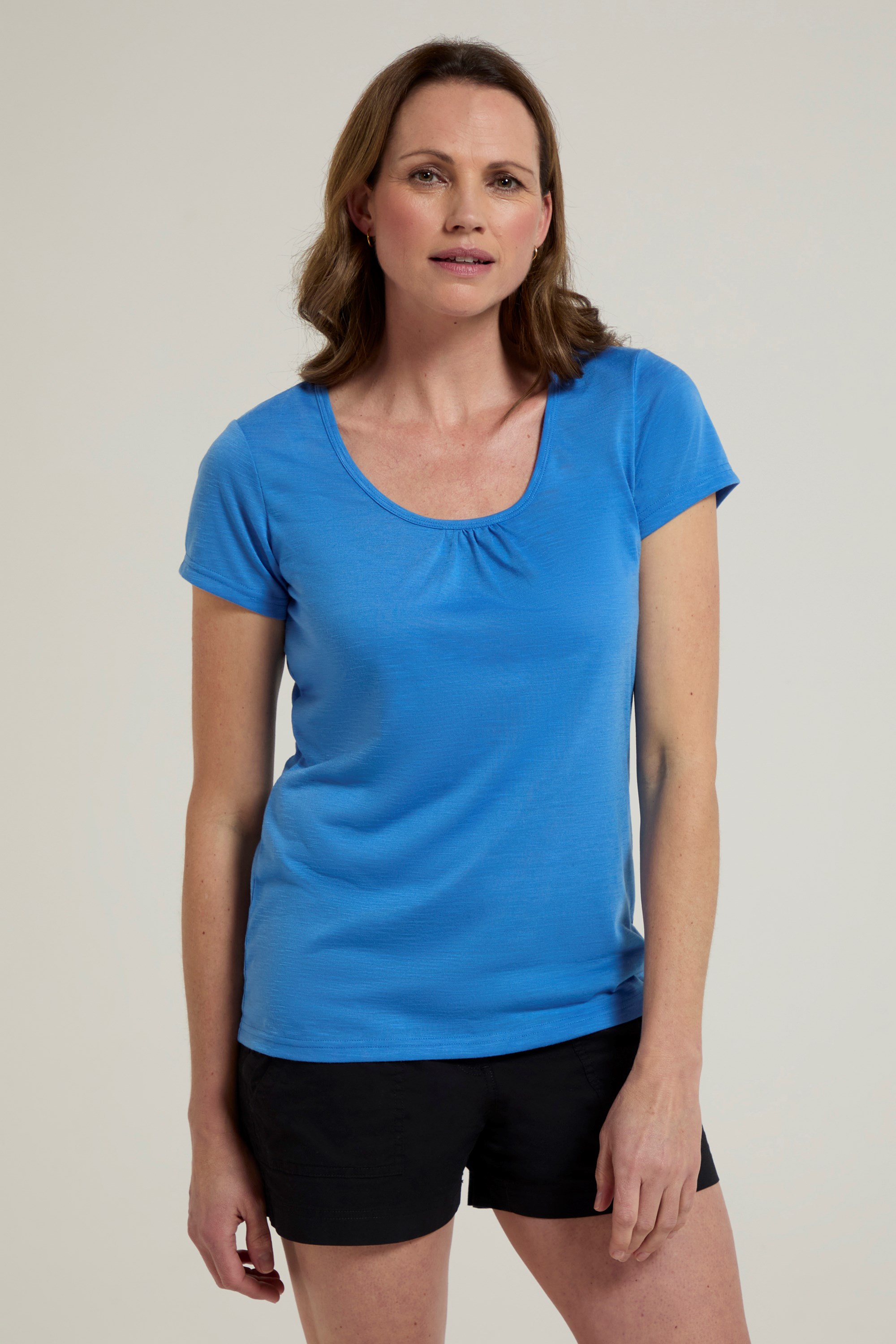 Agra Quick-Dry Womens T-Shirt - Blue