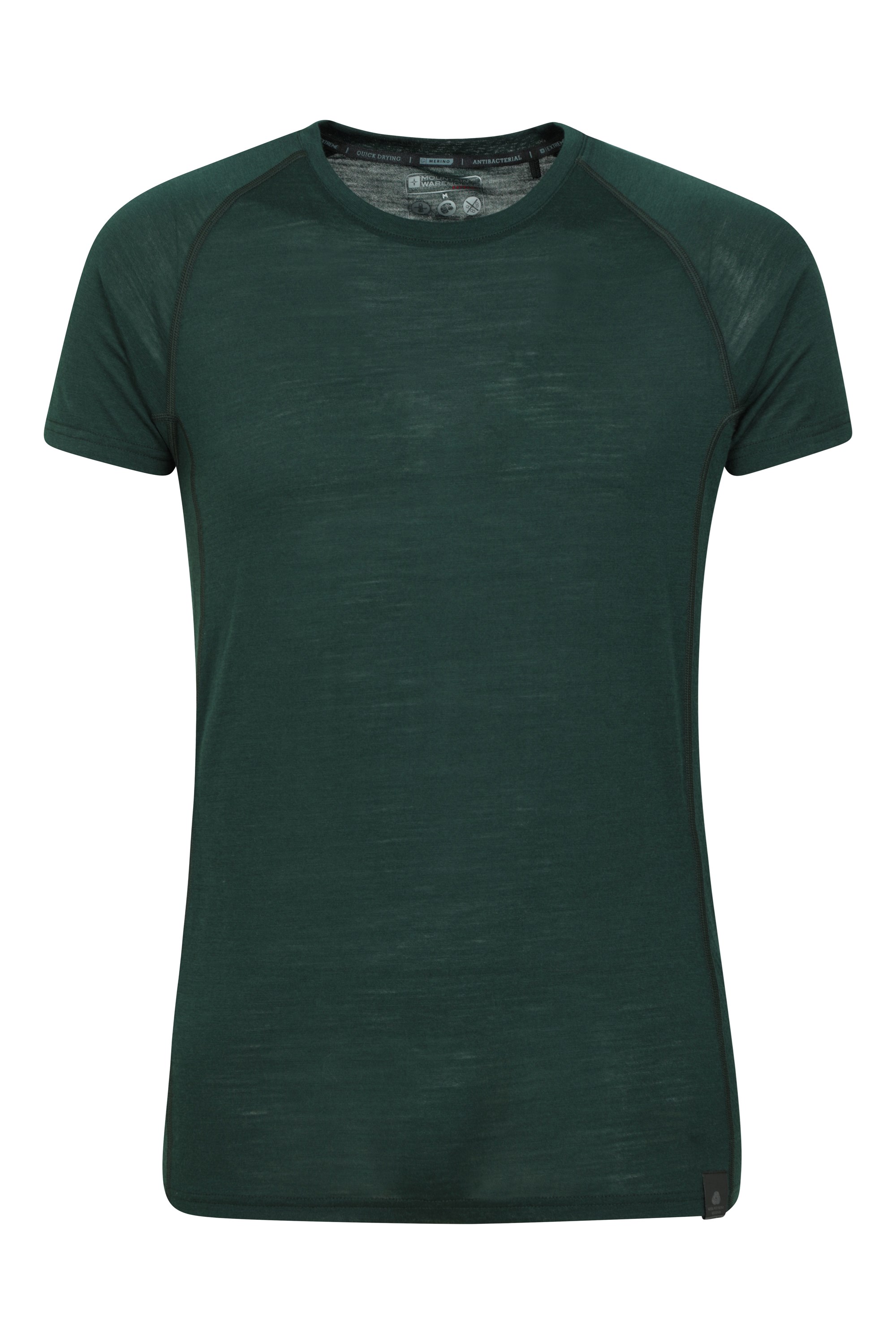 Męski T-shirt Merino  - Green