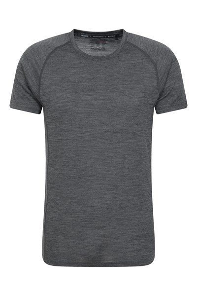 Summit Mens Merino T-Shirt - Grey